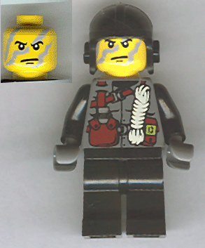 LEGO Minifigure-Shadow - Rope Torso-Dino Attack-DIN010-Creative Brick Builders